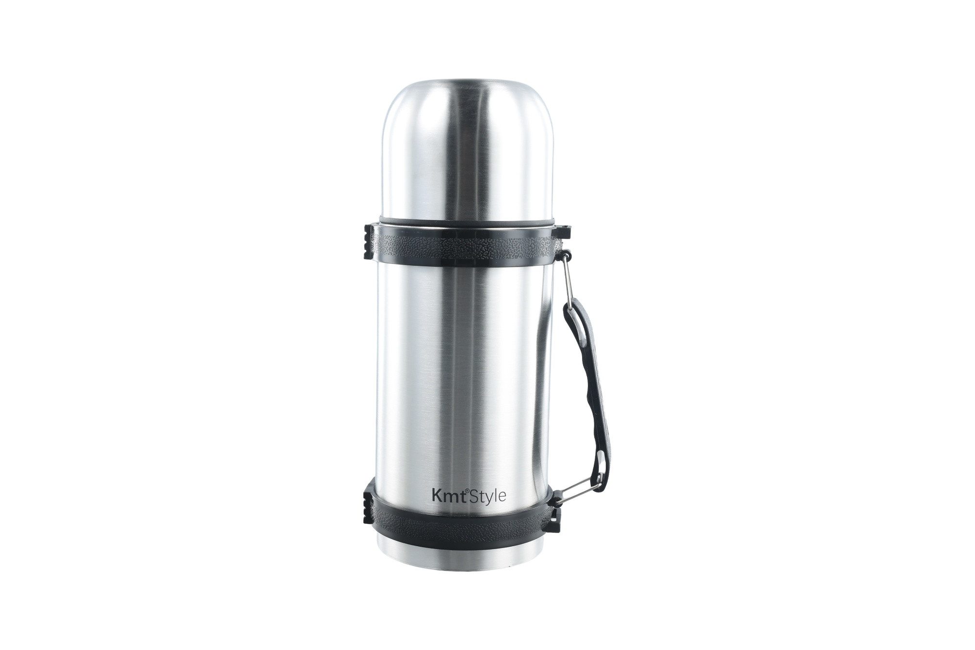 Ticca Thermoflasche, 500 ml Edelstahl Isolierflasche, für Reise & Büro