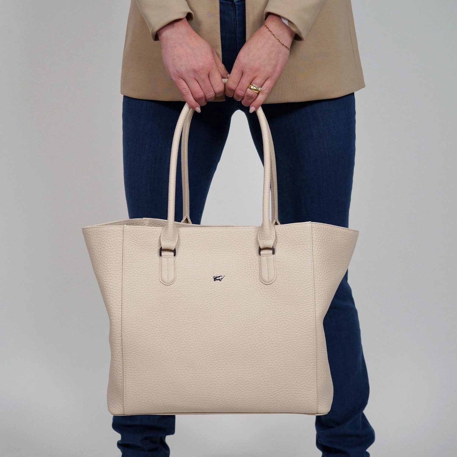 Braun Büffel Umhängetasche Shopper L HELENE braun