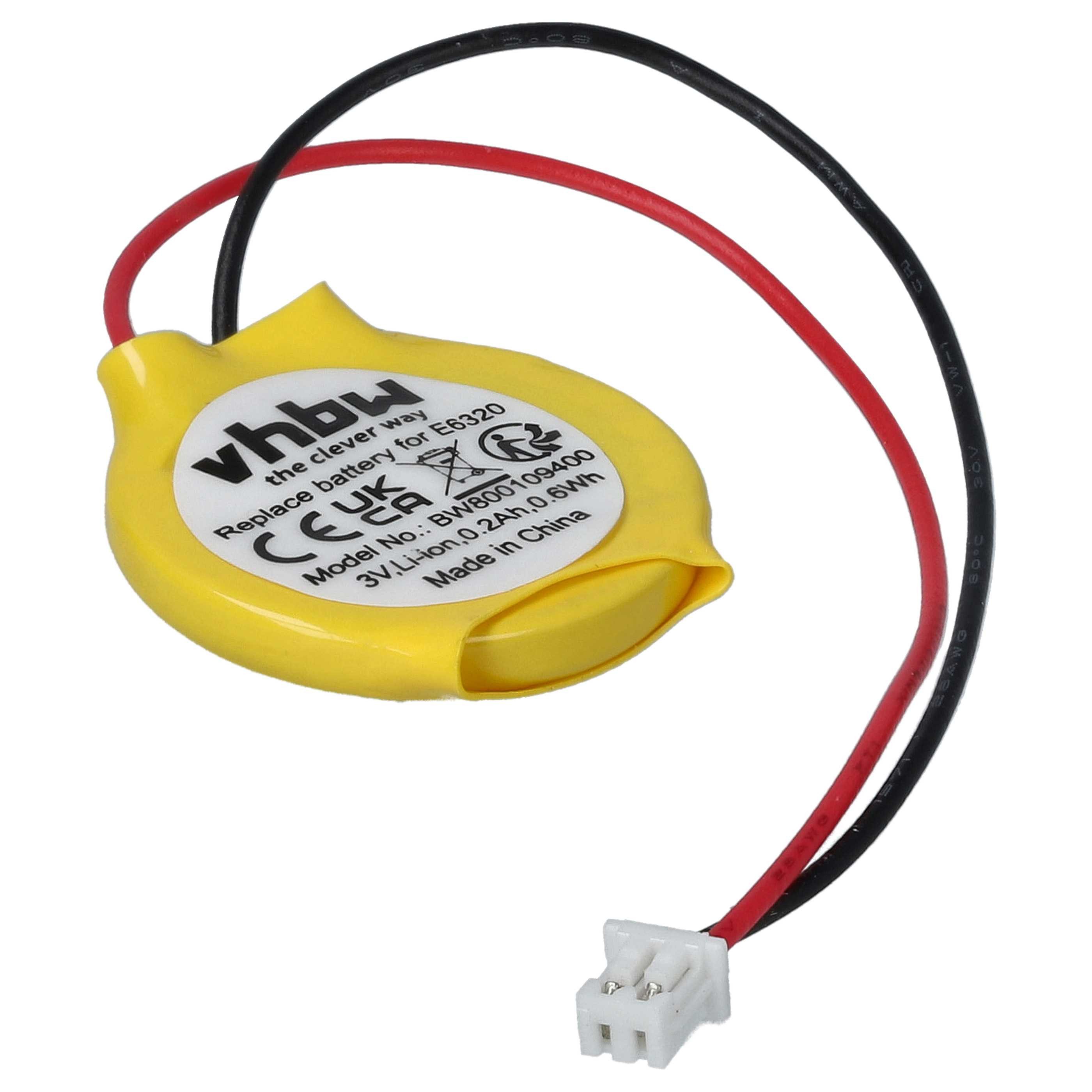 vhbw Batterie passend für Sony Playstation 3 Notebook, Netbook (200 mAh, 3 Akku Batterie Li-Ion 200 mAh (3 V), Leistungsfähige Ersatz-Batterie für PC, Laptop, Barcodescanner, Nicht