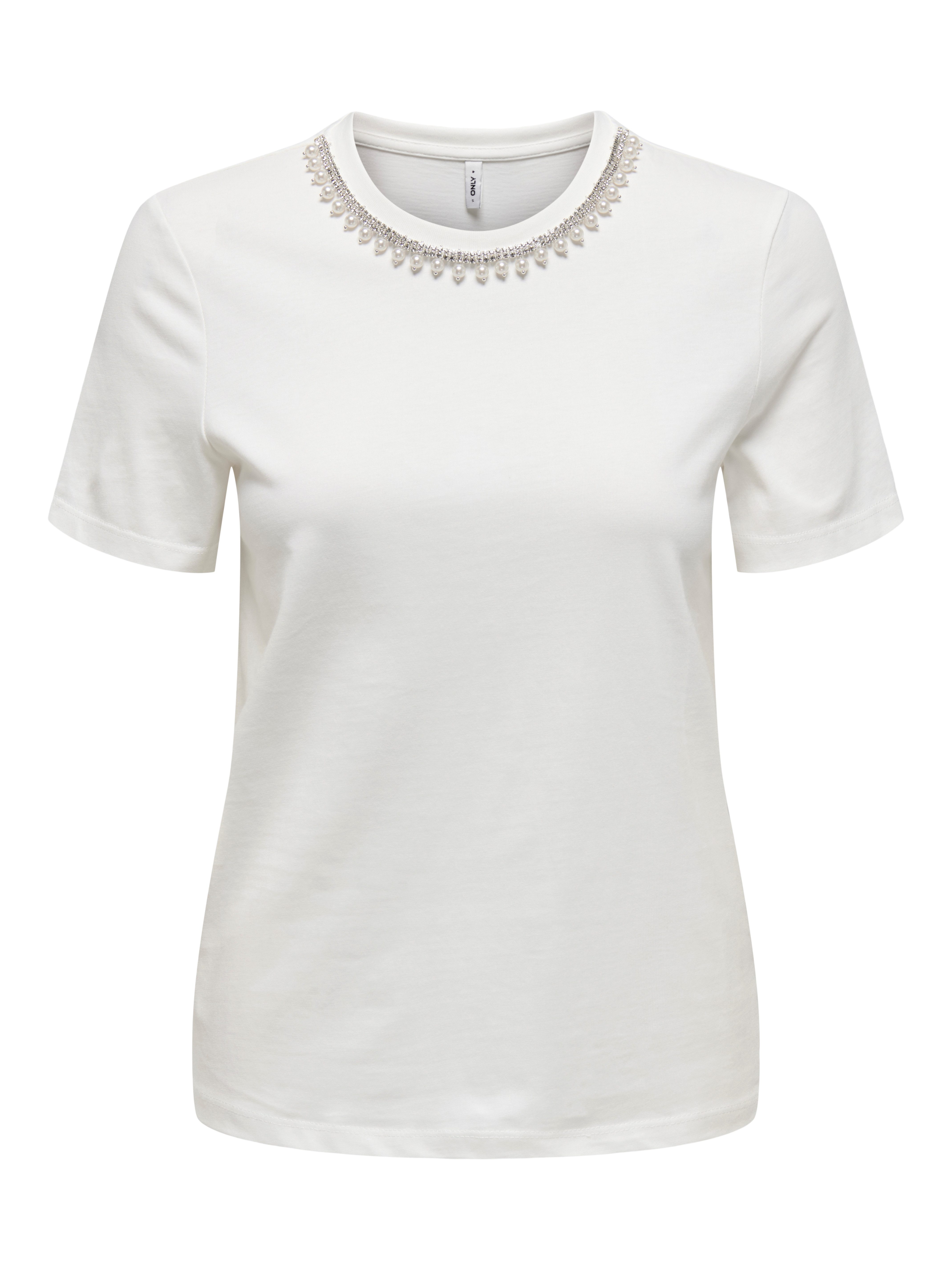 ONLY Kurzarmshirt ONLJOLLY LIFE S/S REG PEARL TOP JRS günstig online kaufen