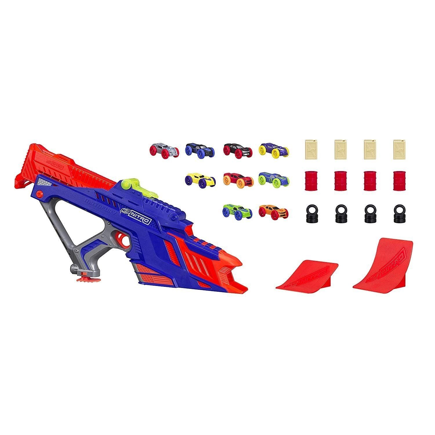 Nerf Rennbahn-Auto Hasbro Nerf Nitro C0787EU40 - Renn & Stuntautos MotoFury Rapid Rally