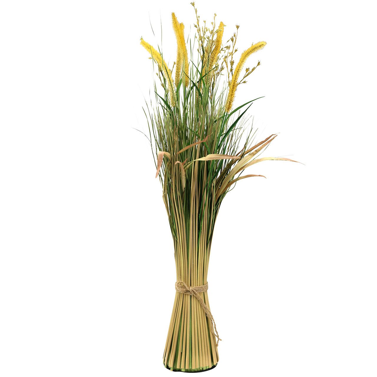 Künstliche Zimmerpflanze Grasbund Herbstdeko mit Dolden 84cm - Künstliche Gräser, Florists Products, Höhe 84 cm