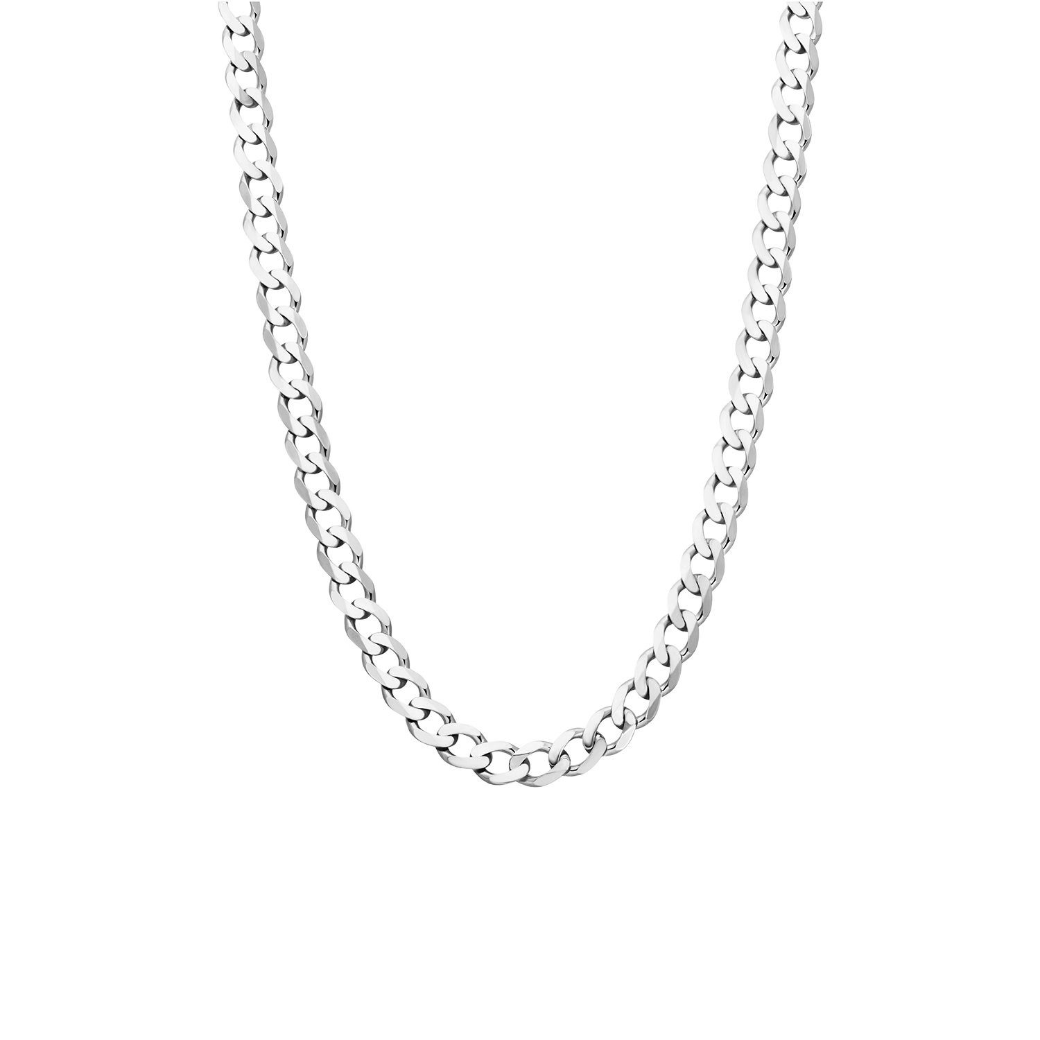 LUCARDI Kette ohne Anhänger Halskette - 925 Silber - Silber - Herren