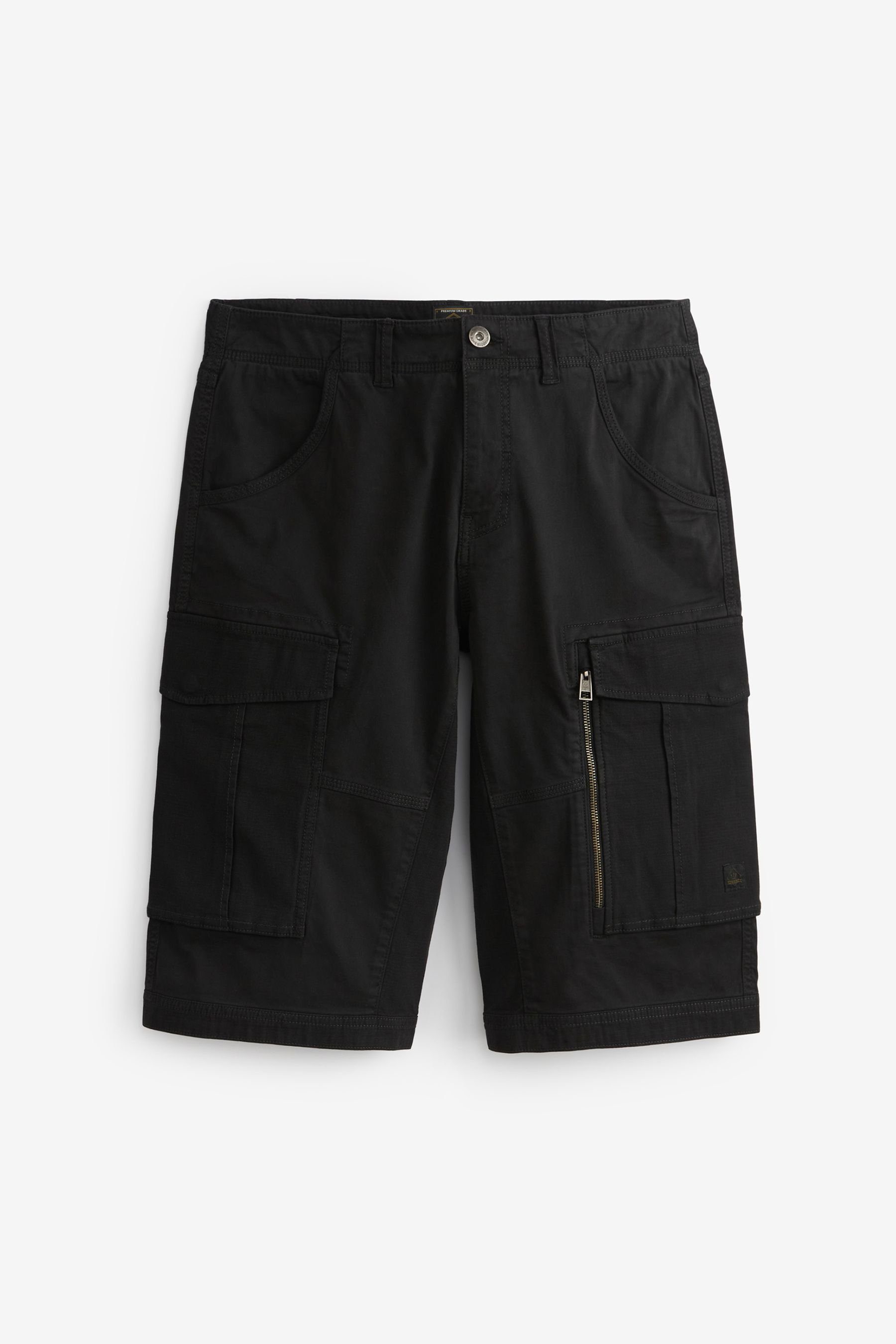 Short Cargo Style Militaire En Tissu Stretch Gris Next | La Redoute