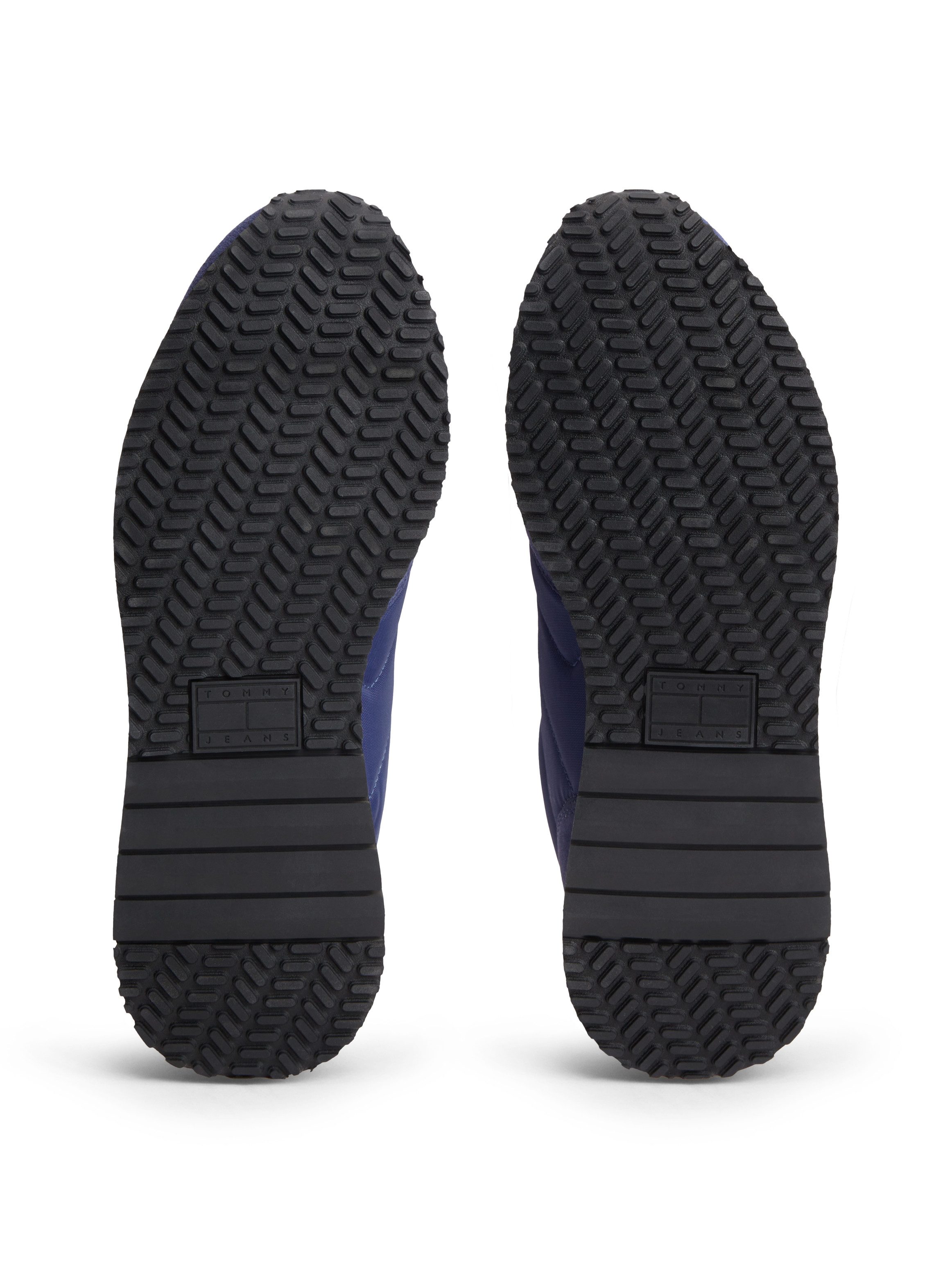 Tommy Jeans TJM EVA RUNNER MIX MATERIAL Sneaker Freizeitschuh, Schnürschuh mit Logoflaggen-Prägung an der Schuhzunge