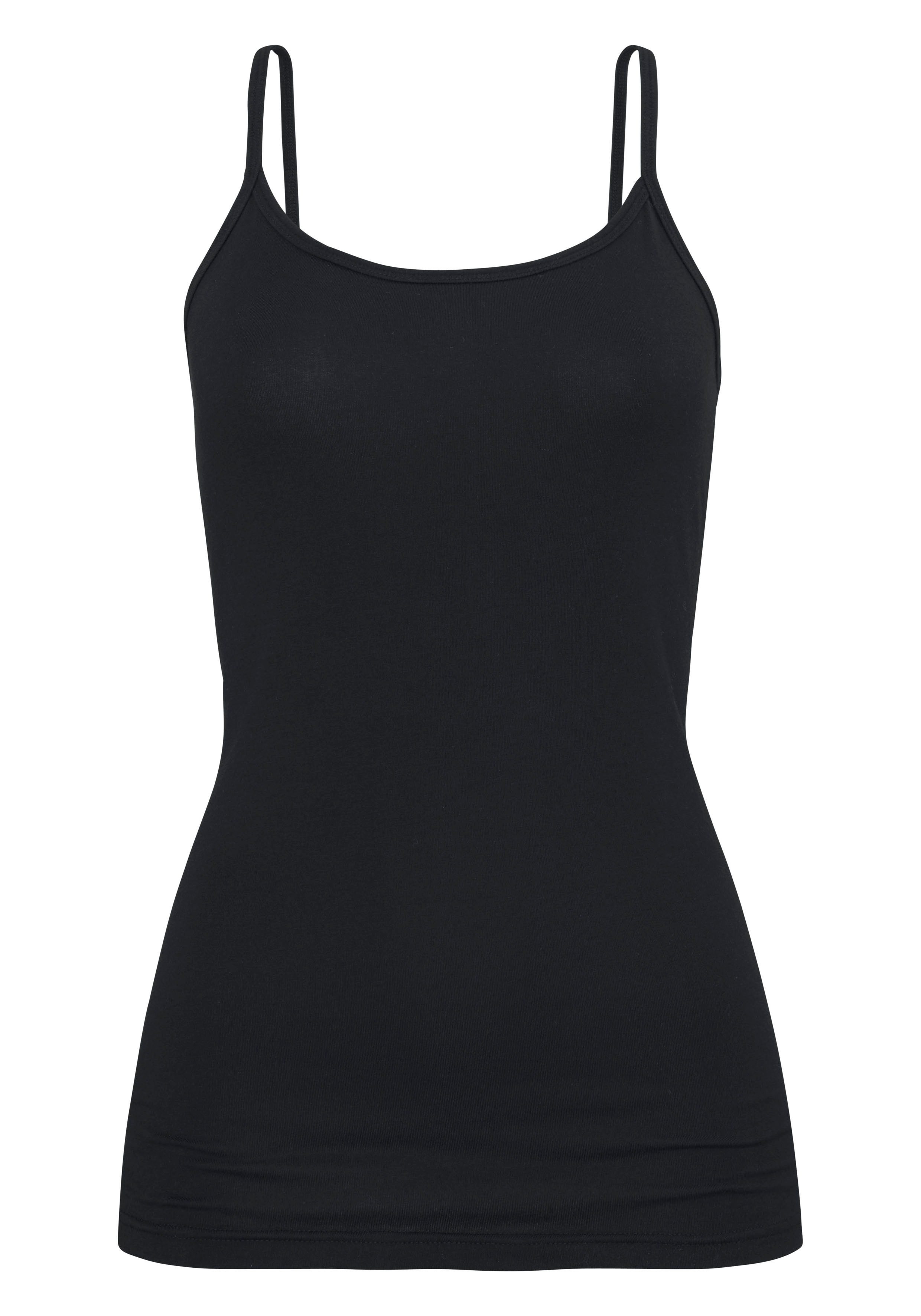 H.I.S Unterhemd (2er-Pack) aus elastischer Baumwoll-Qualität, Spaghettiträger-Top, Unterziehshirt