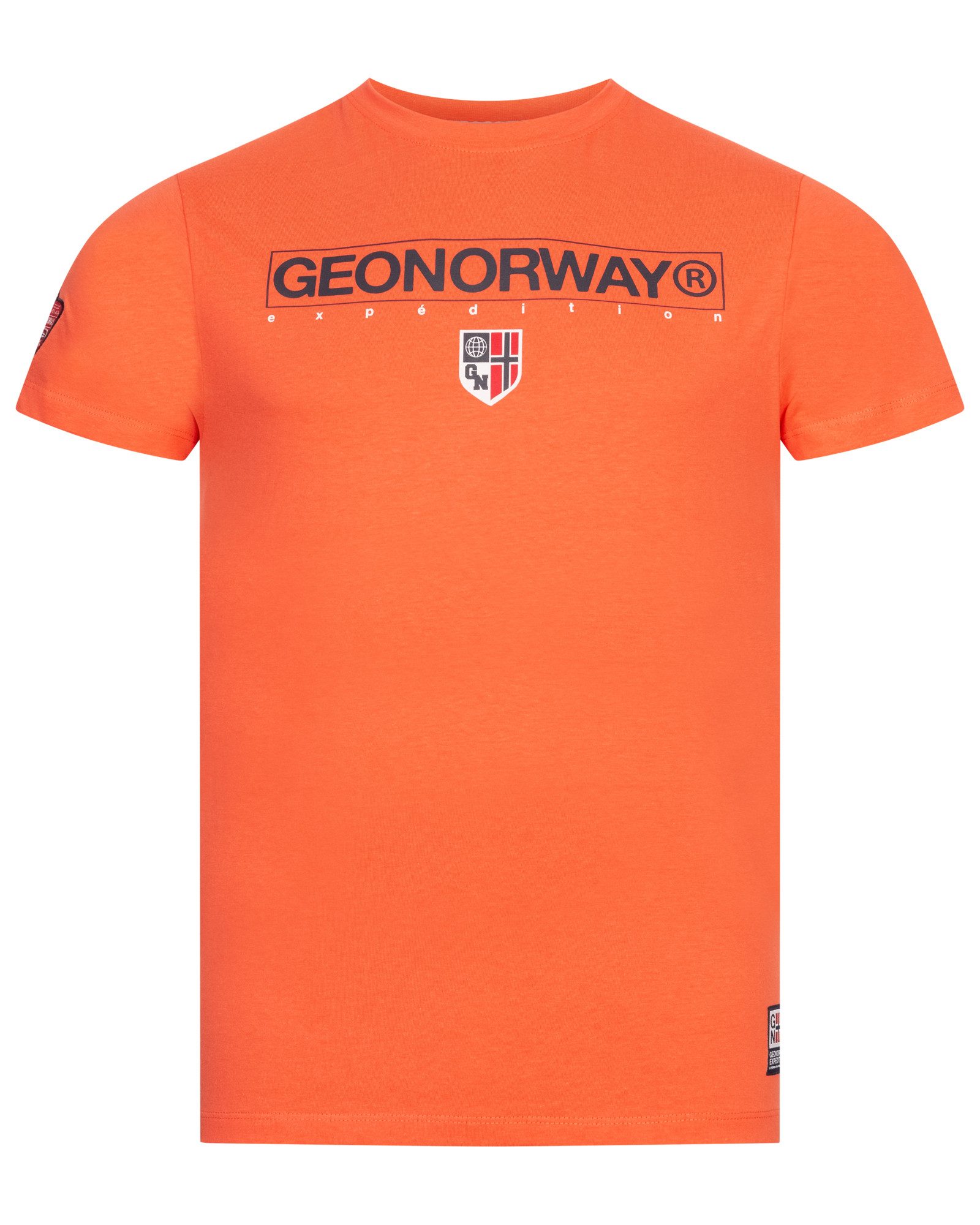 Geographical Norway Kurzarmshirt Geographical Norway T-Shirt Herren Shirt Hemd Sommer Baumwolle Print