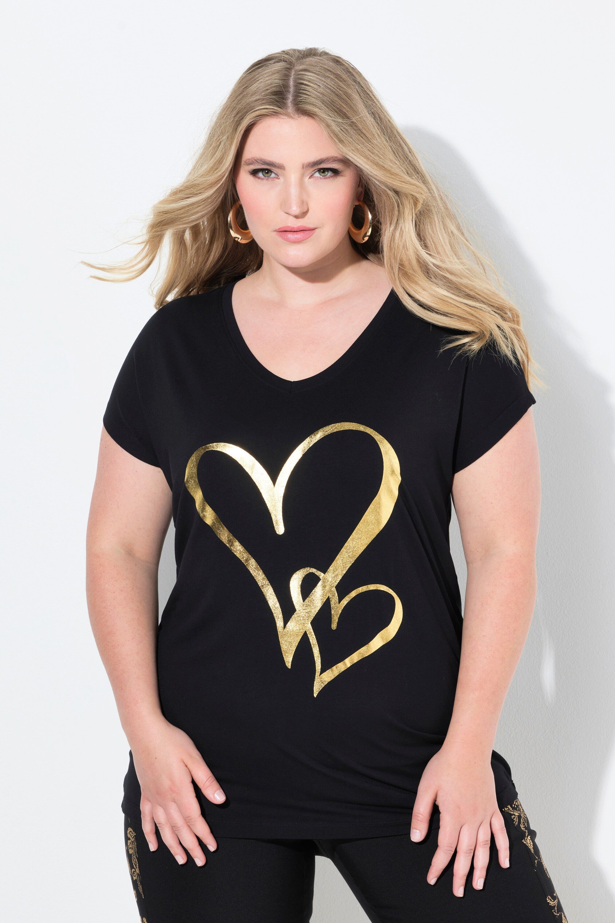 MIAMODA T-Shirt T-Shirt bequeme Passform glänzendem günstig online kaufen