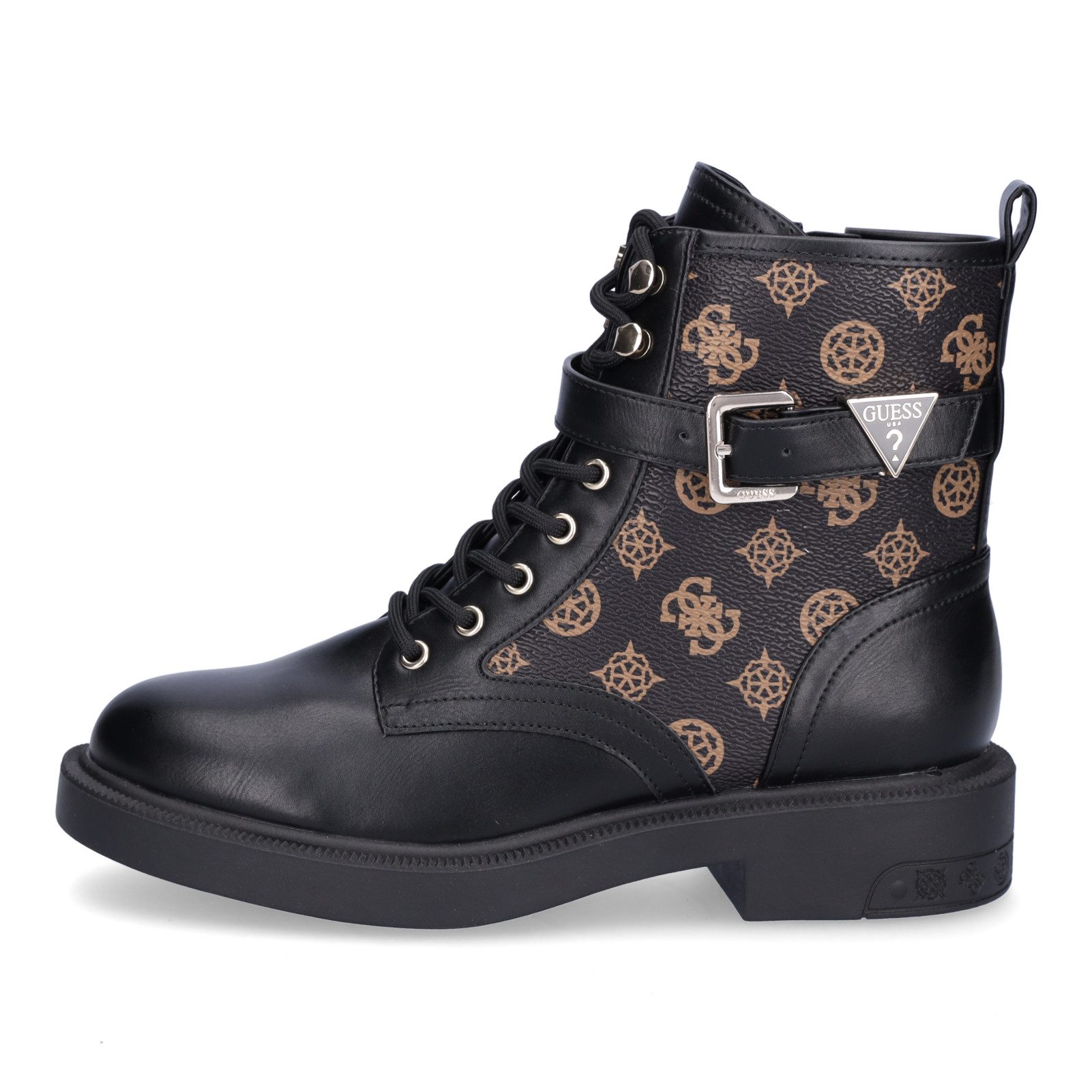 Guess Guess Damen Schnürboot Fellini schwarz braun Schnürboots