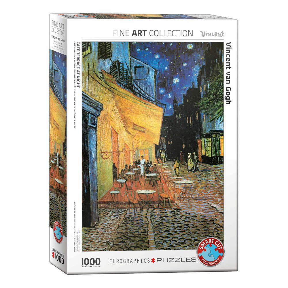 EUROGRAPHICS Puzzle Caféterrasse am Abend von Vincent van Gogh, 1000 Puzzleteile