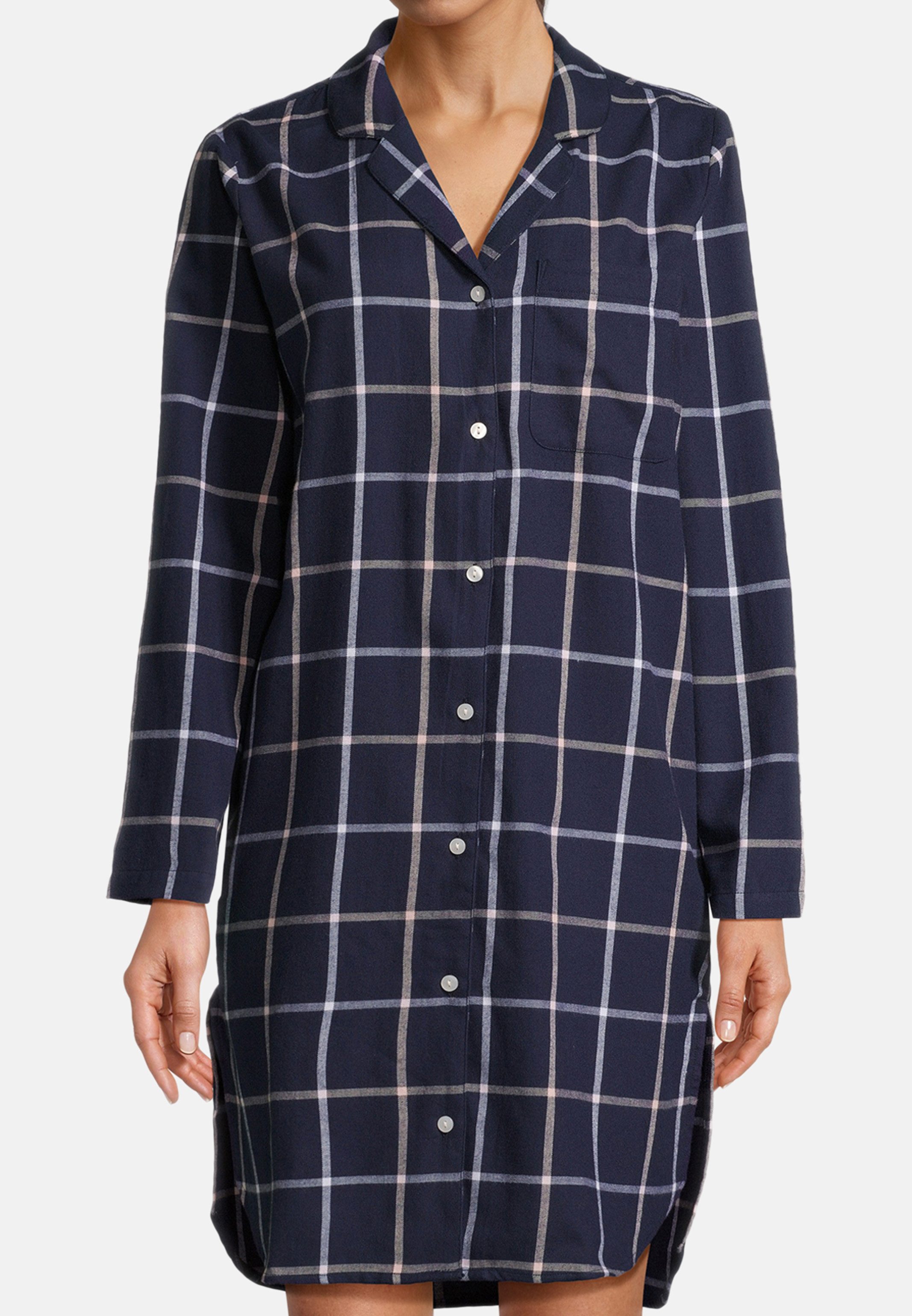 seidensticker Nachthemd Classic Flanell (1-tlg) Nachthemd - Baumwolle - Wär günstig online kaufen