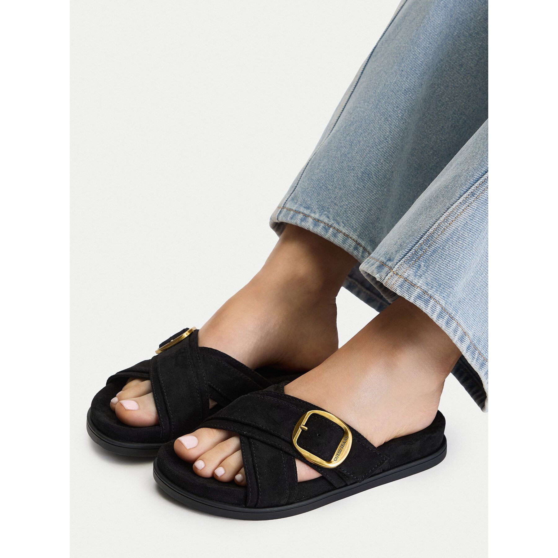 GUESS JEANS Guess Jeans Damen-Flip-Flops Schwarz Badepantolette