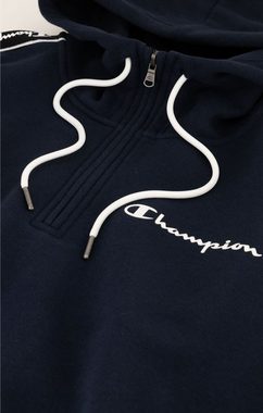 Champion Hoodie Pullover Fleece-Kapuzenpullover mit Jacquardband