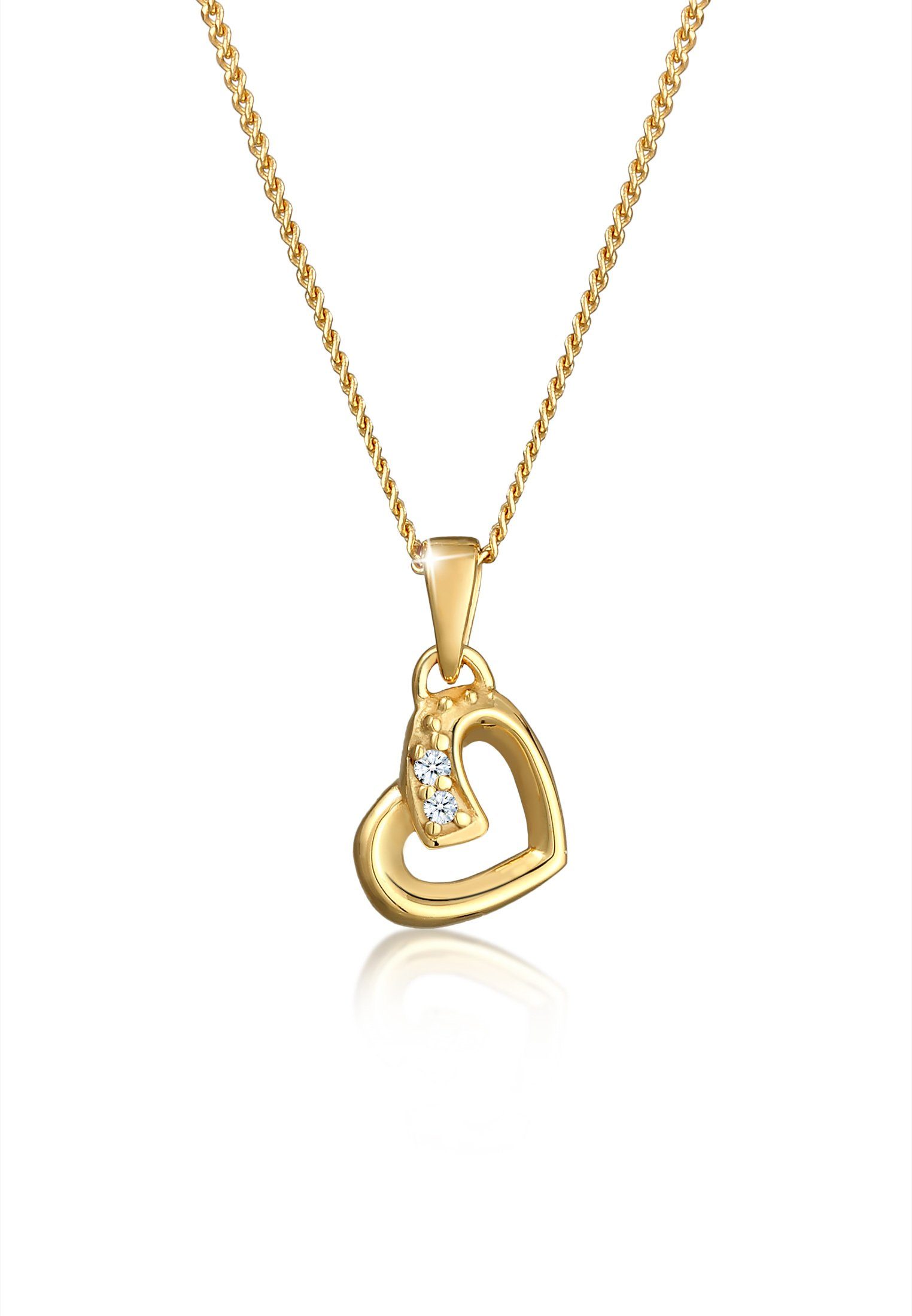 Elli DIAMONDS Kette mit Anhänger Herz günstig online kaufen