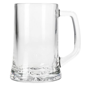 MamboCat Bierglas 4x Artisan Bierkrug 250ml mit Sternboden & Henkel Bierhumpen 0,25L, Glas