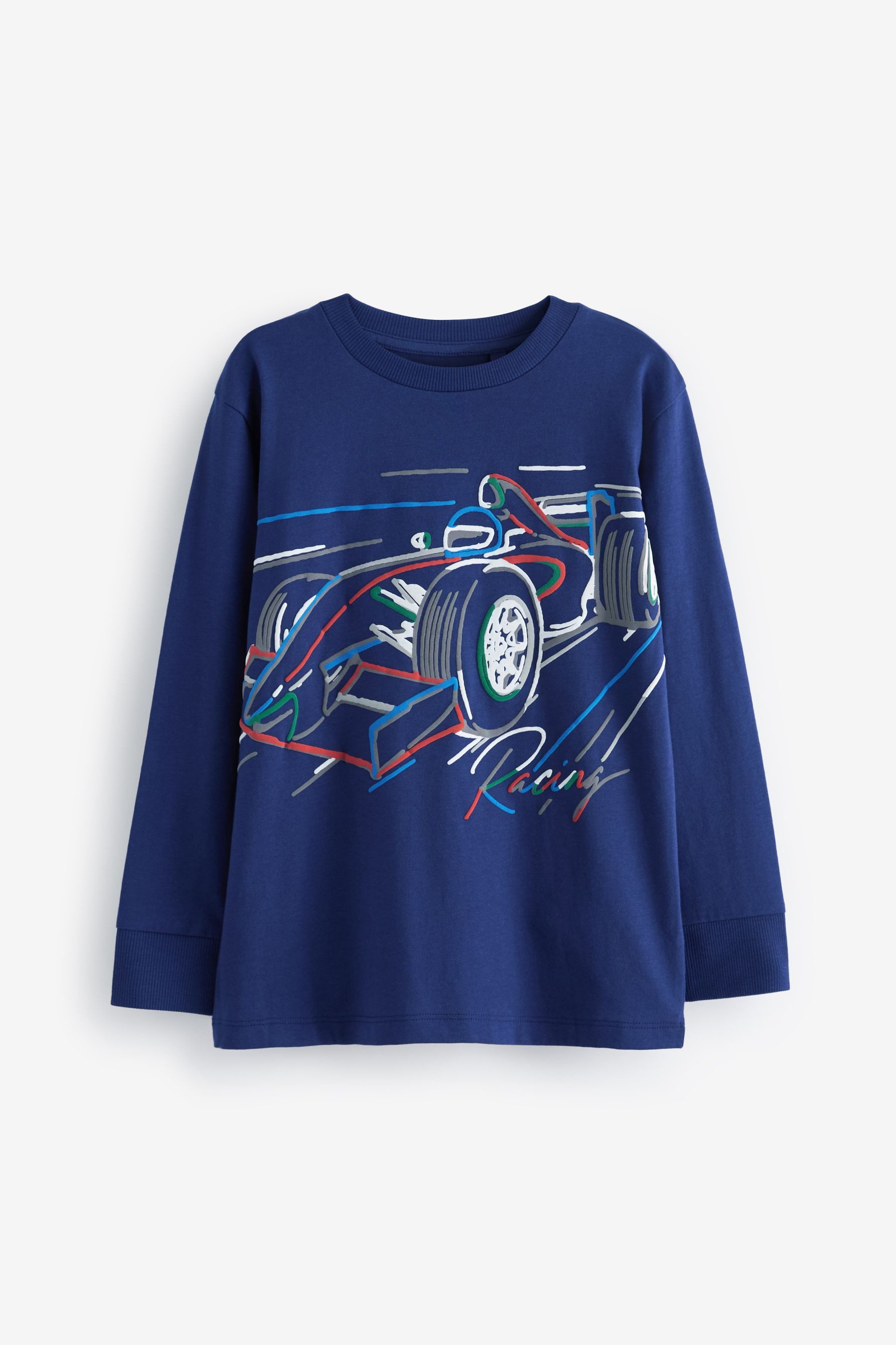 Navy Blue Racing Car