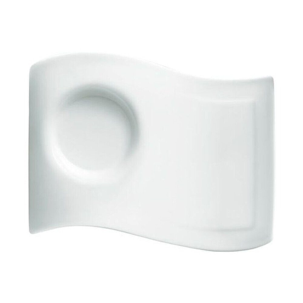 Villeroy & Boch Untertasse Kaffee-Unterteller klein 20x14 cm NewWave Caffè, (1 St), Kaffee-Unterteller klein, 20,00cm, Premium Porcelain