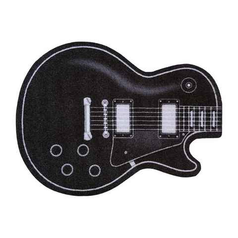 Fußmatte Rockbites - Fußmatte "Guitar Gitarre Kontur" Schwarz Nr.171 (100985), Rockbites