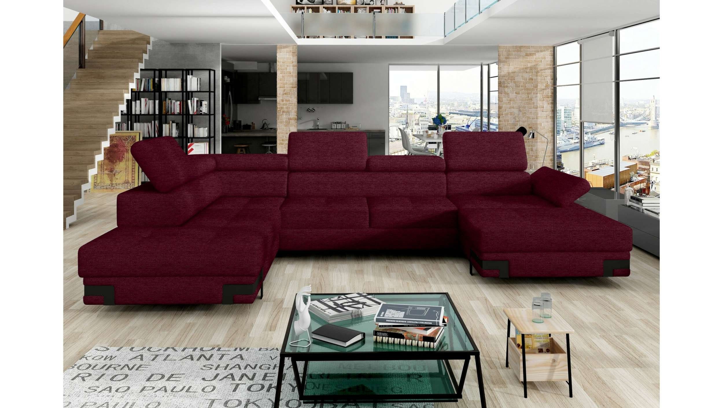 Stylefy Wohnlandschaft Rio XL, Sofa, U-Form, mane links oder rechts bestellbar, mit Bettfunktion, Relaxfunktion, Modern Design