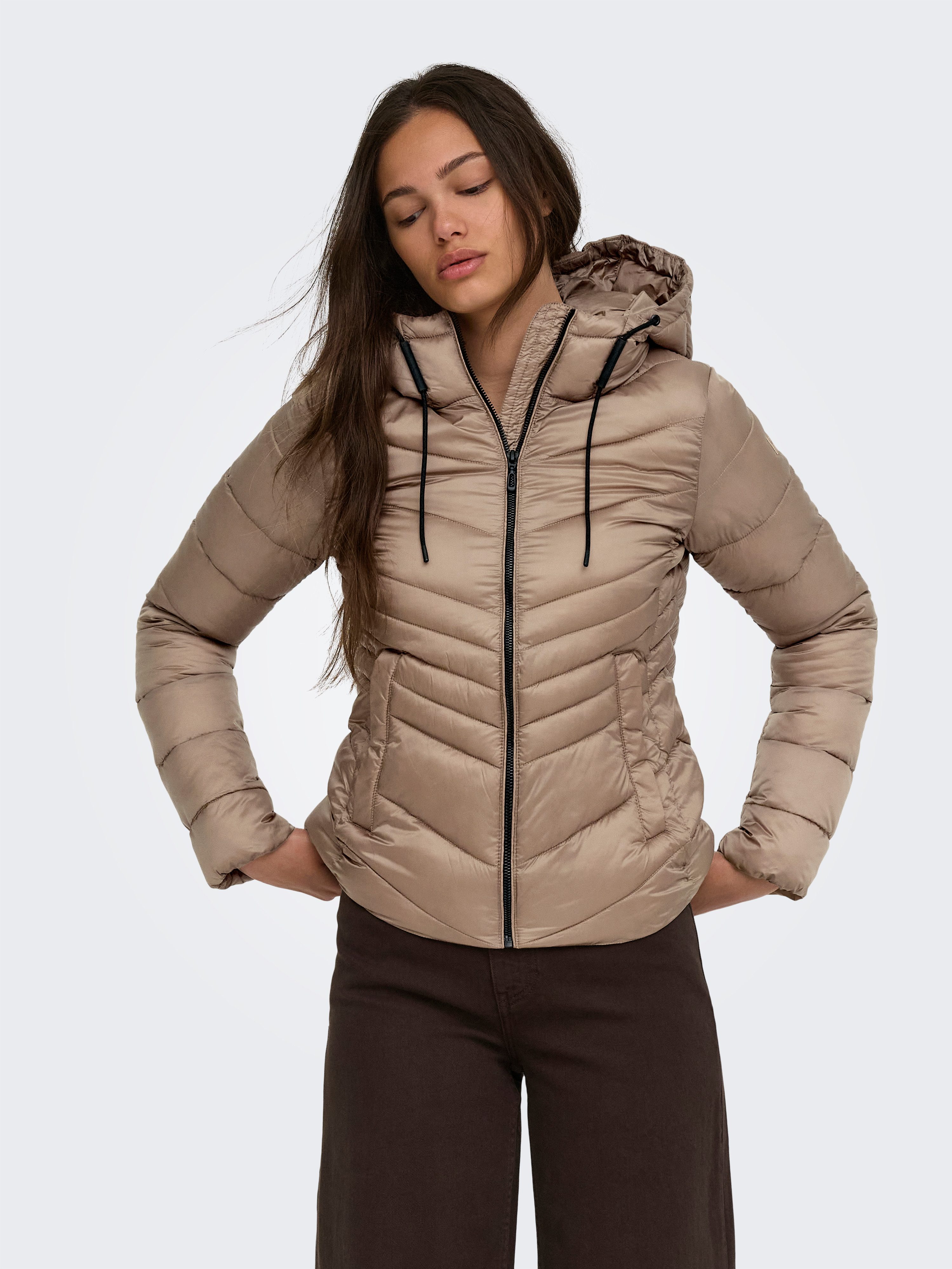 ONLY Steppjacke ONLMIMI HOOD JACKET CC OTW Kunstfaser