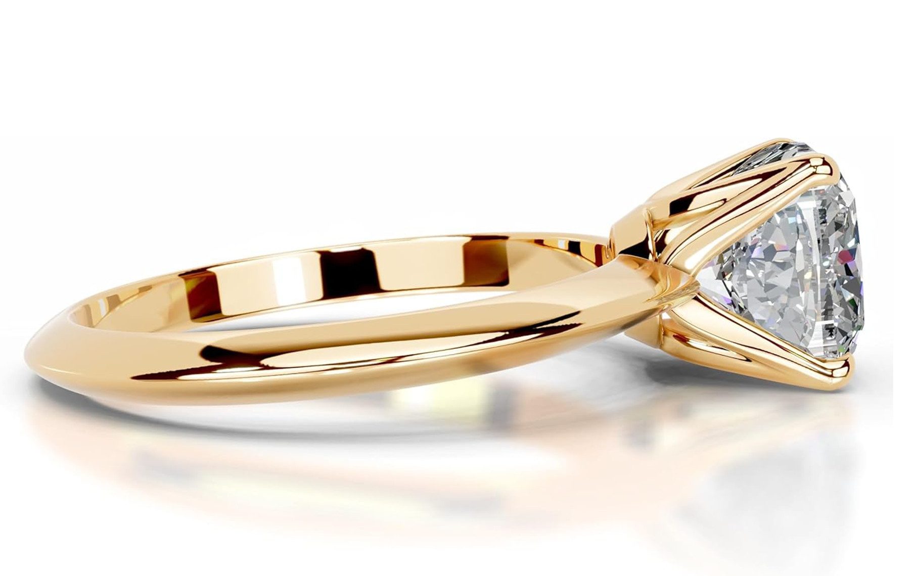 Jumpeak Verlobungsring Ring für den Heiratsantrag,D,VS1,2EX,Labordiamant 2ct,Promise ring, Geschenk für frau,Liebes geschenk für sie,Damen geschenk