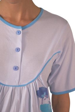 Consult-Tex Capri-Pyjama Damen Capri Schlafanzug Pyjama DF441 (Spar-Set, 1 Set) Oberteil mit Zierpaspel im Vorderteil