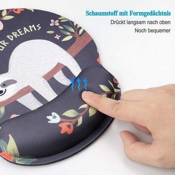 FELIXLEO Gaming Mauspad Ergonomisches Mauspad Handgelenkauflage Mousepad Memory Schaum