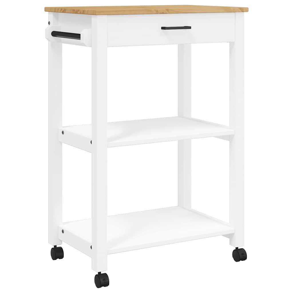 vidaXL Küchenwagen Küchenwagen MONZA 60x40x88,5 cm Massivholz Kiefer