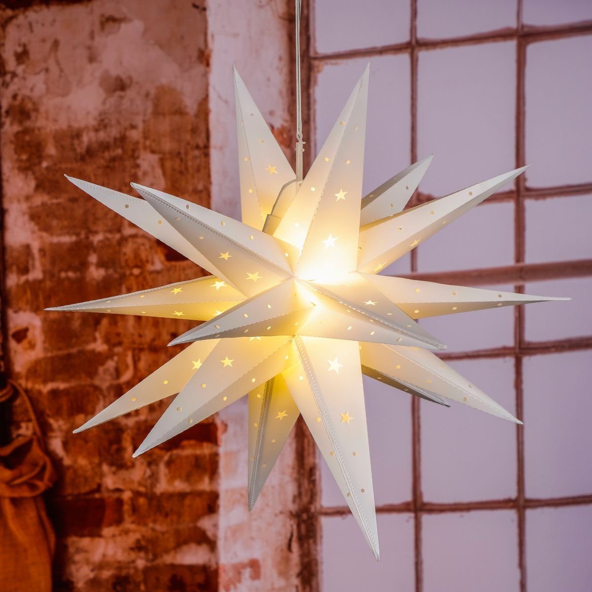Gravidus Dekostern LED Weihnachtsstern Dekostern Leuchtstern günstig online kaufen