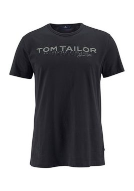 TOM TAILOR Rundhalsshirt mit Logoprint