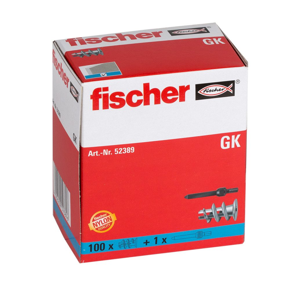 fischer Gipskartondübel Gipskartondübel GK, (100-tlg)