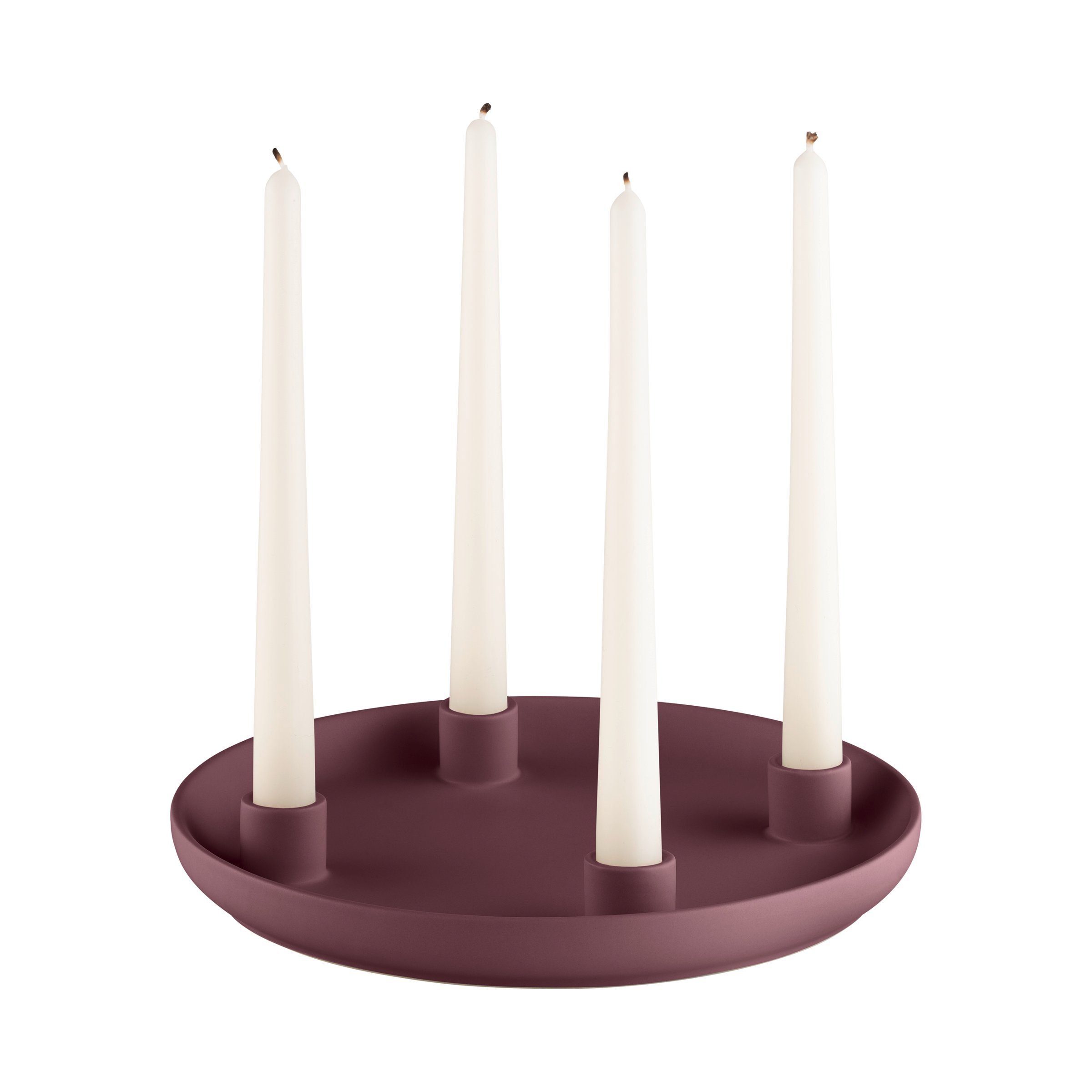 Kerzenhalter -VELA- Design-Kerzenhalter: Elegantes Steingut mit matter Glasur