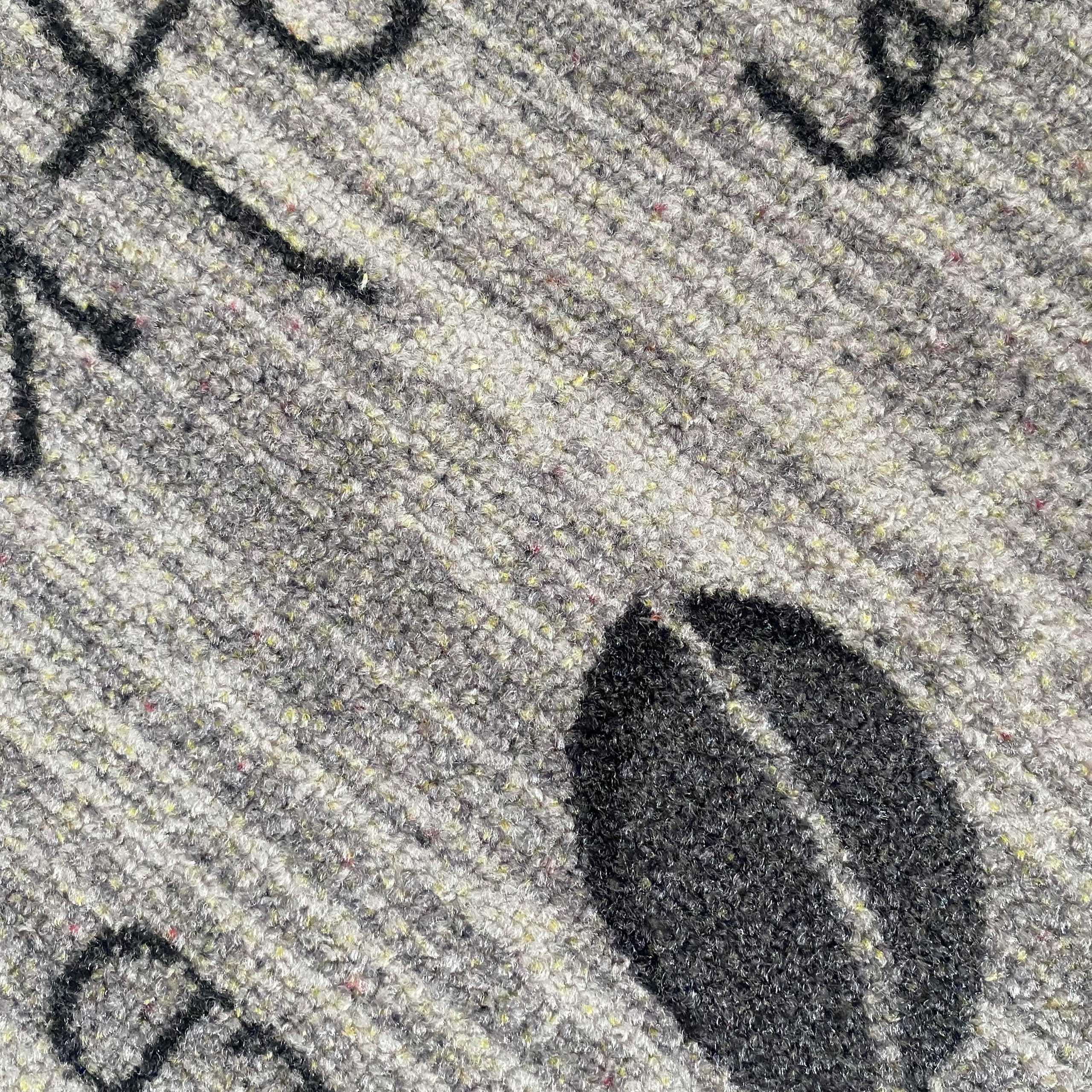 Carpetia Teppich Küchenläufer I Gelrücken I Schriftzug I grau, schwarz Küch günstig online kaufen