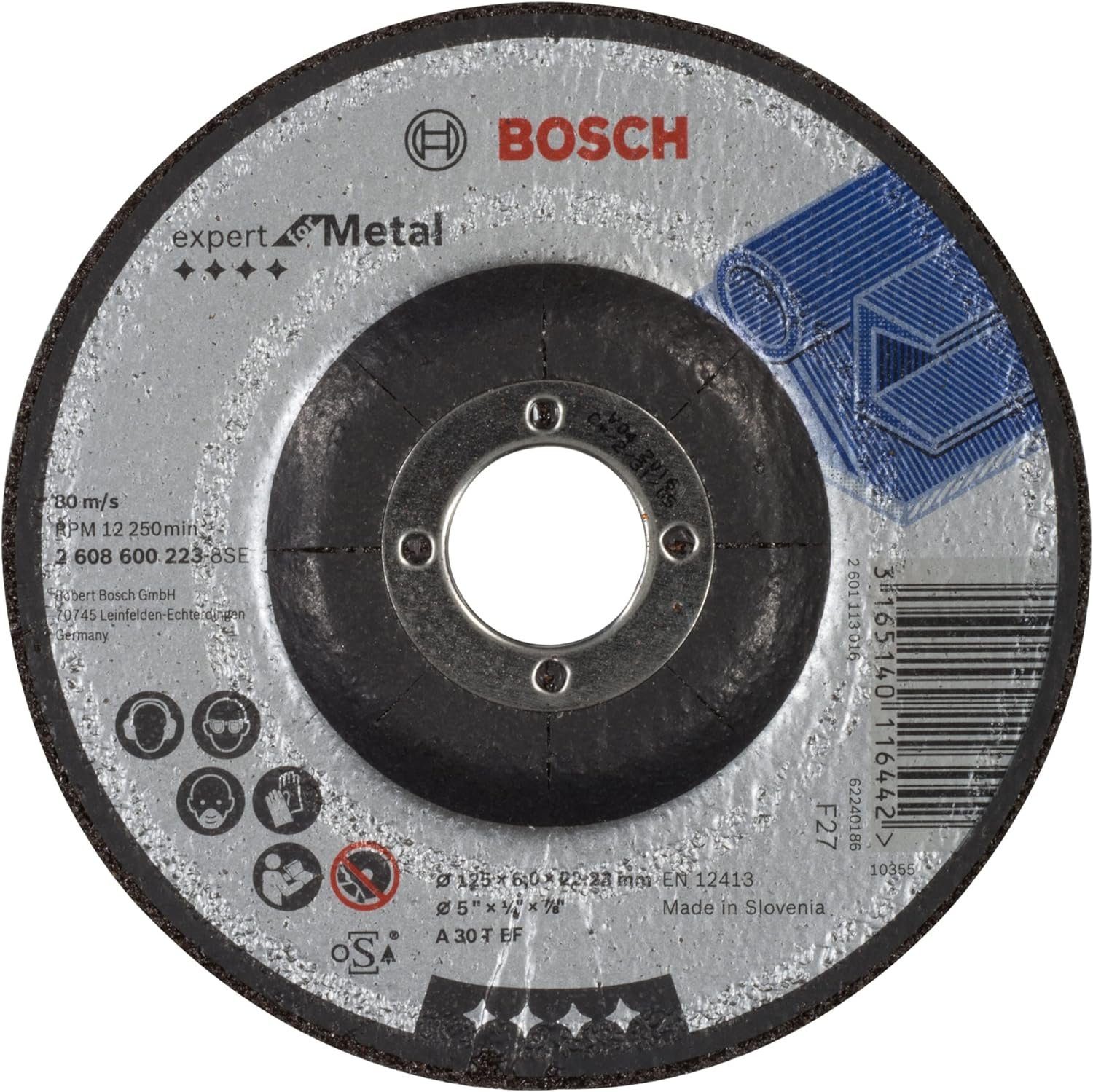 BOSCH Bohrfutter BF Bosch T Expert 125 A mm gekröpft 30 for 4mm Metal Schruppscheibe
