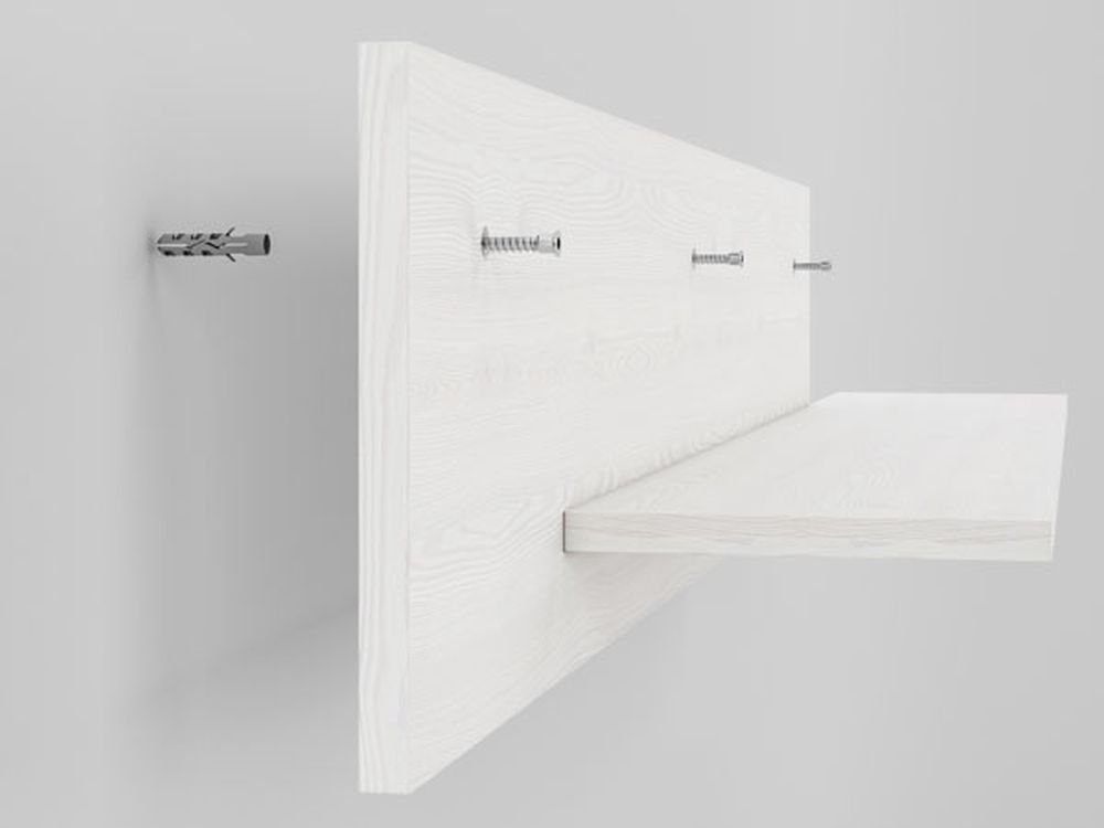 Feldmann-Wohnen Wohnzimmer-Set Blanco, Kommode) Lowboard - 1 Couchtisch 1 - 1 (Set, - 1 - Highboard 1 - 1 Wandregal Vitrine