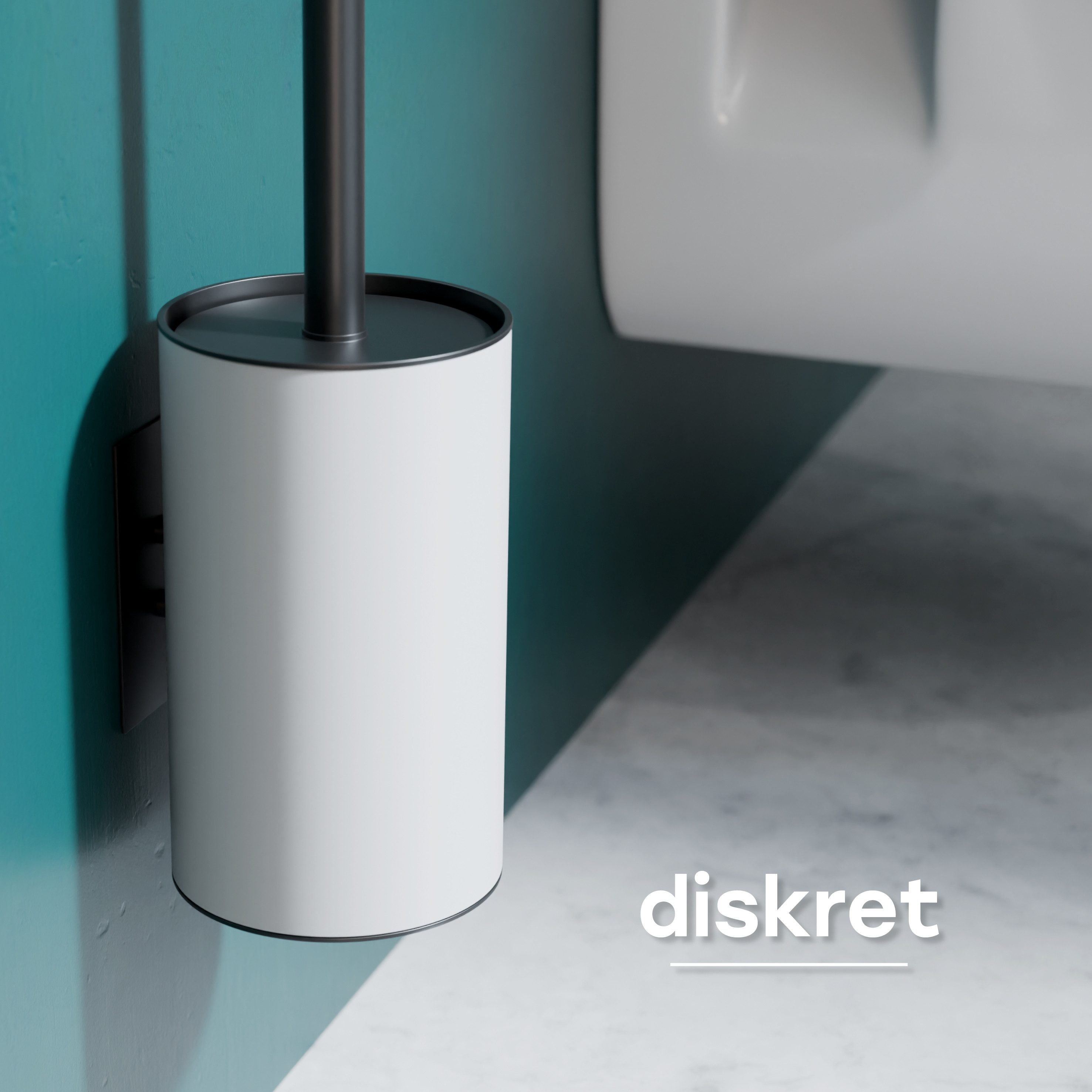 SAVEGA WC-Reinigungsbürste SAVEGA - Klobürste Edelstahl Silikon Wandmontage, Toilettenreinigung, (Einzelset), Antibakterieller Silikon-Bürstenkopf,Rostfreier Edelstahlgriff