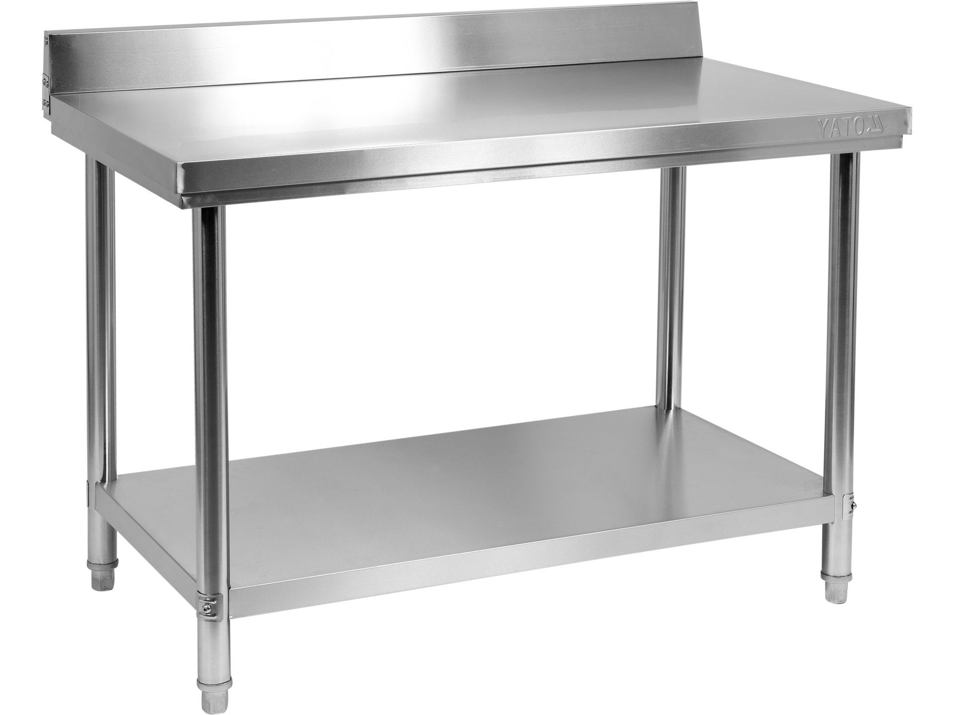 TRIZERATOP Arbeitstisch Anstelltisch mit Regalboden 80x60x85+10 cm, Edelstahl (Anstelltisch mit Regalboden 80x60x85+10 cm, Edelstahl, Anstelltisch mit Regalboden 80x60x85+10 cm, Edelstahl)