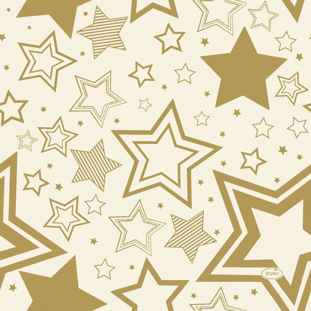 Duni Weihnachtsfigur Duni Servietten holiday star cream 40 x 40 cm