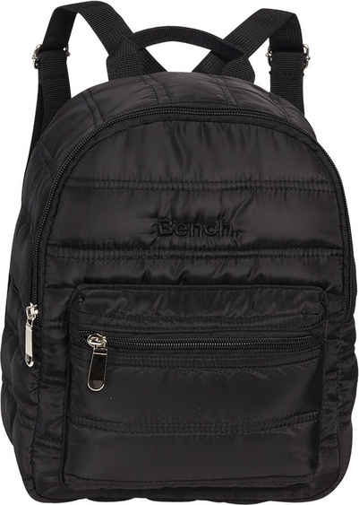 Bench. Cityrucksack Bench schwarzer Rucksack Polyester (Cityrucksack, Cityrucksack), Freizeitrucksack, Cityrucksack aus Polyester in schwarz Größe ca. 29cm