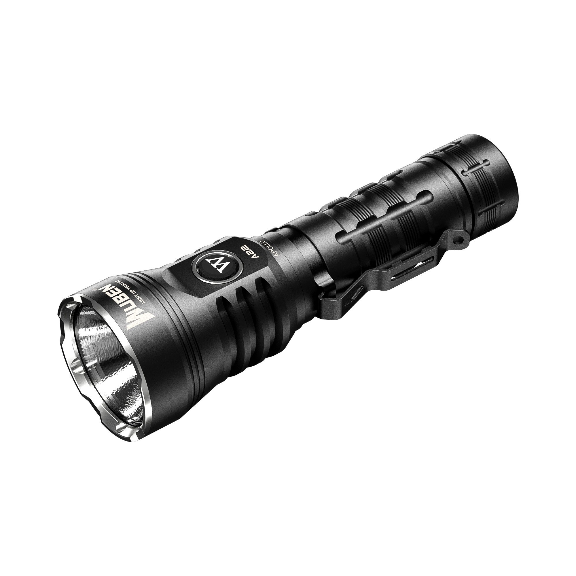 Wuben LED Taschenlampe A22 (1-St), 4500 Lumen Turbo, 290 m Leuchtweite, USB-C, IP68