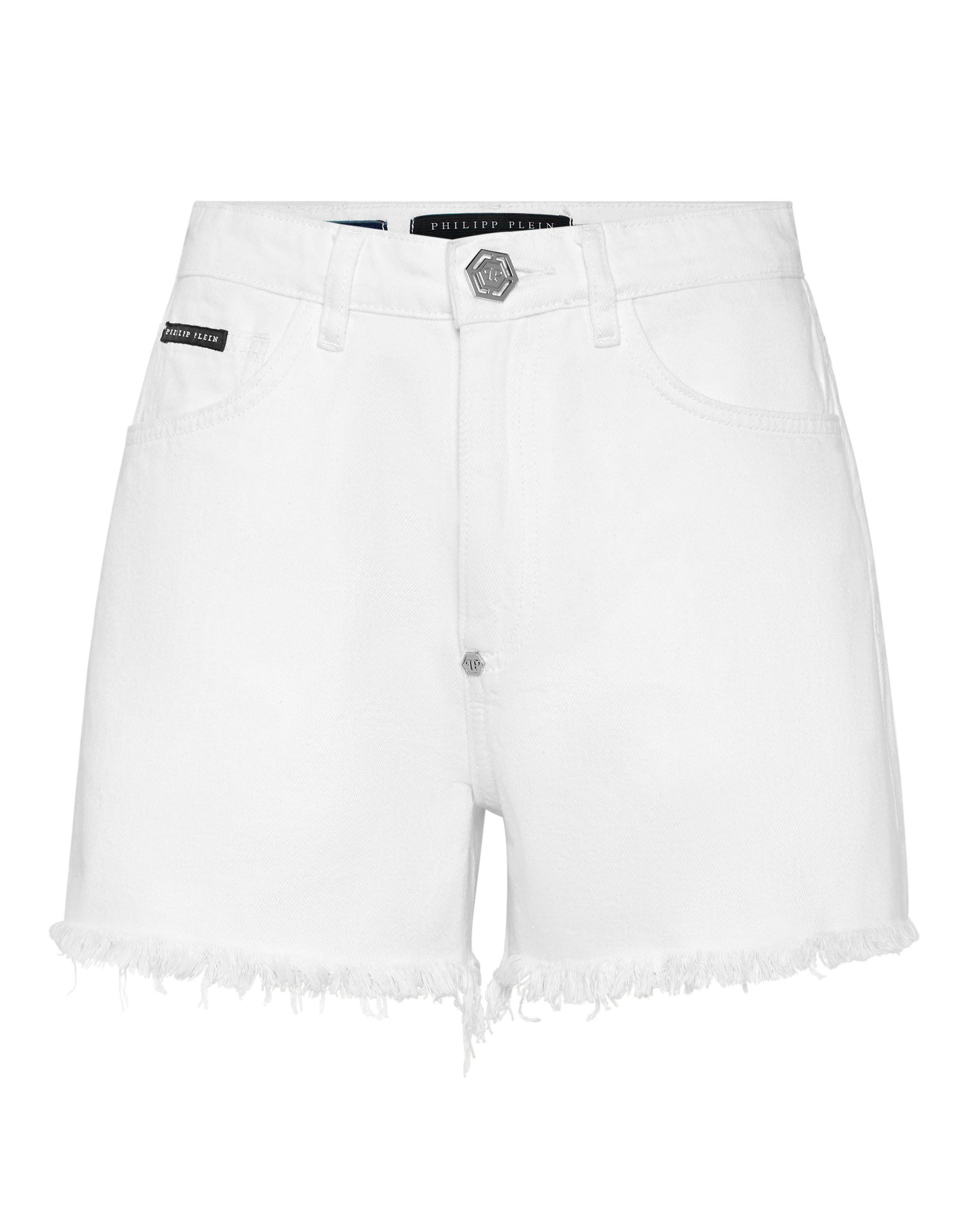 PHILIPP PLEIN Jeansbermudas Logo