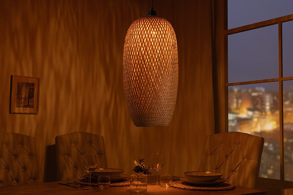 riess-ambiente Hängeleuchte ORGANIC LIVING 45cm natur günstig online kaufen