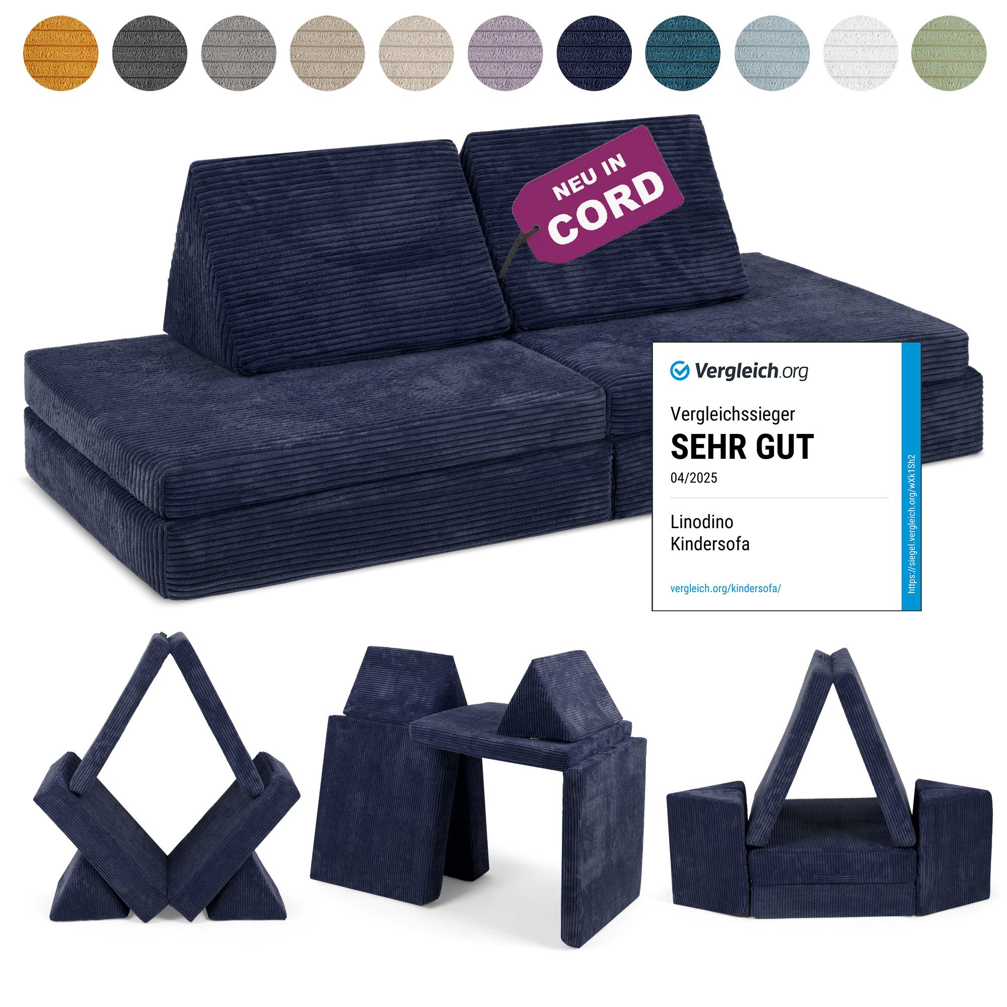 Linodino Kindersofa Spielsofa I aus Schaumstoff günstig online kaufen