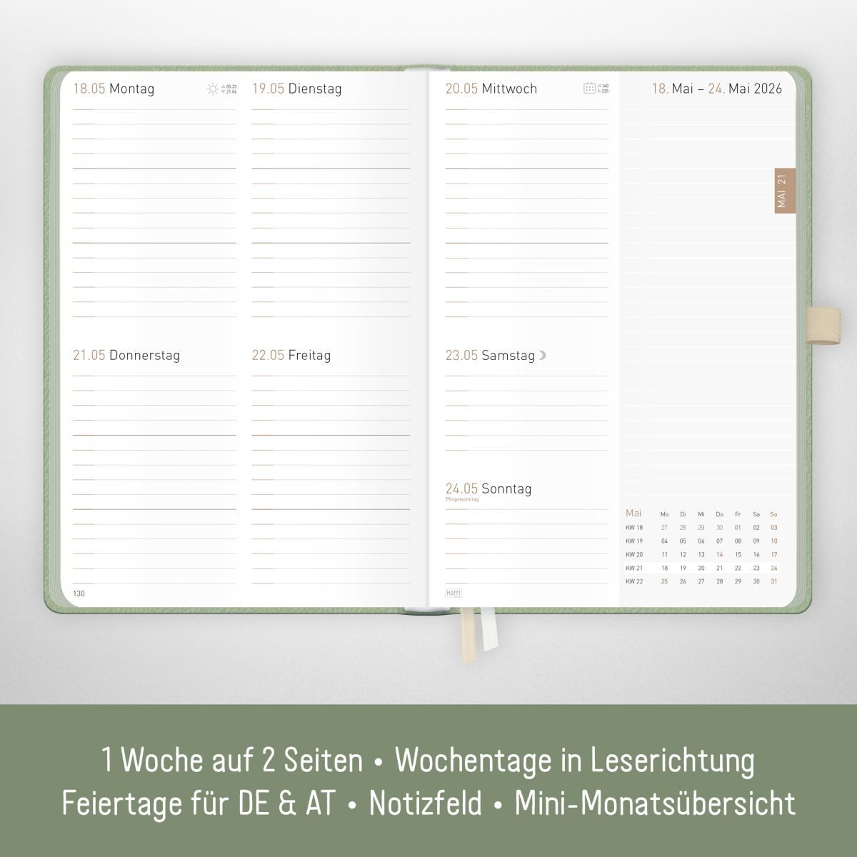 Häfft Terminkalender Chäff-Timer Deluxe 2026 / A5