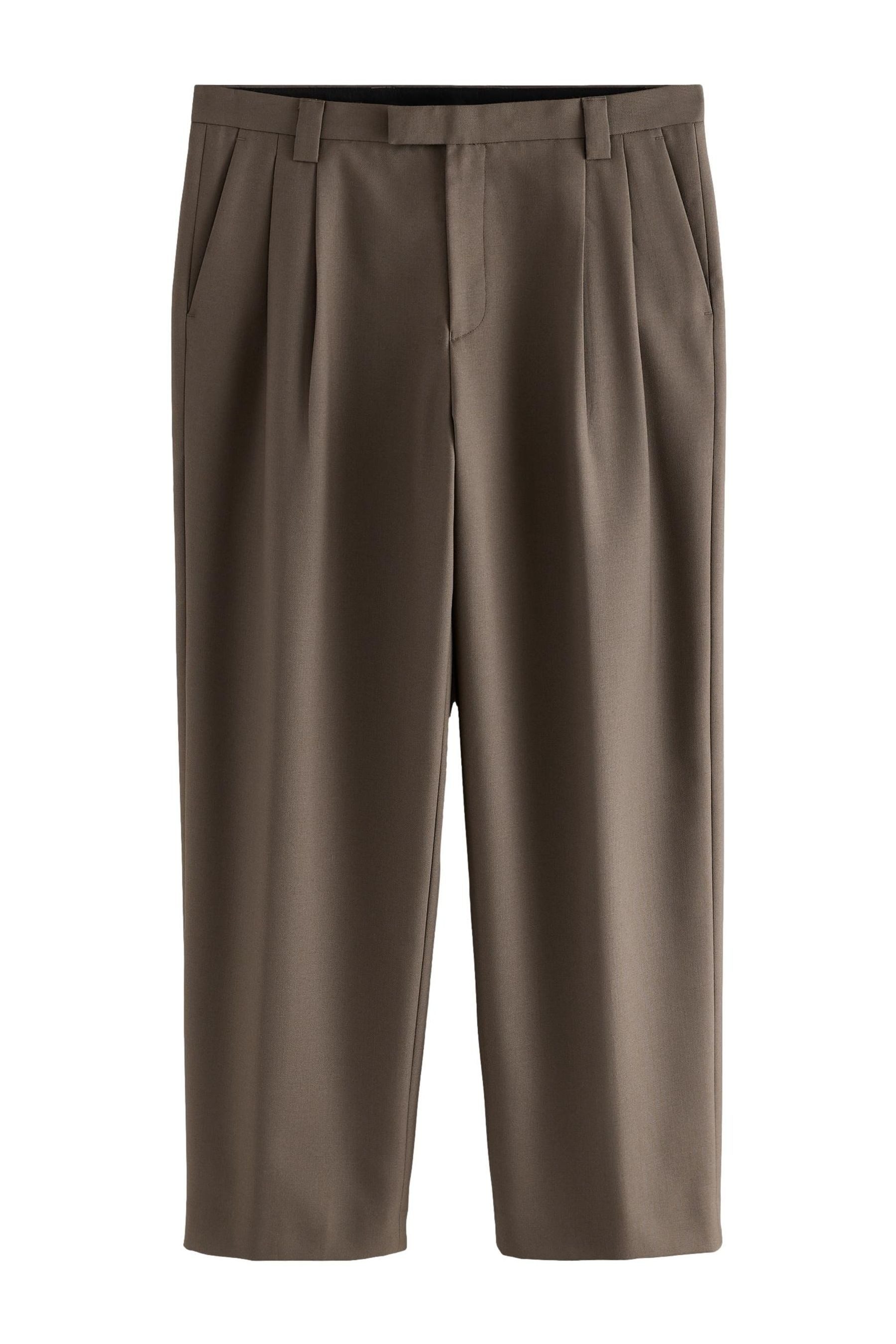 Stoffhose N.Premium elegante Loos Fit Hose aus Wollgemisch