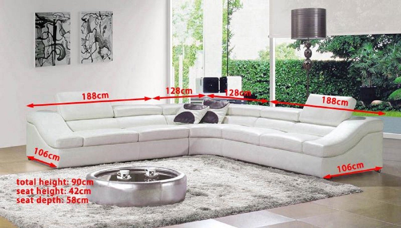 JVmoebel Ecksofa L Couch Polster, Made Eckcouch Sofa Europe Ecksofa Form Wohnlandschaft in