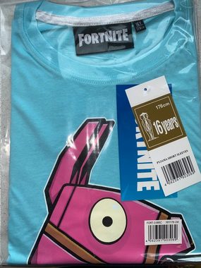 Fortnite Pyjama Epic Games Fortnite Shorty Pyjama Loot Lama kurzer Kinder Schlafanzug hellblau/grau meliert Gr.140 152 164