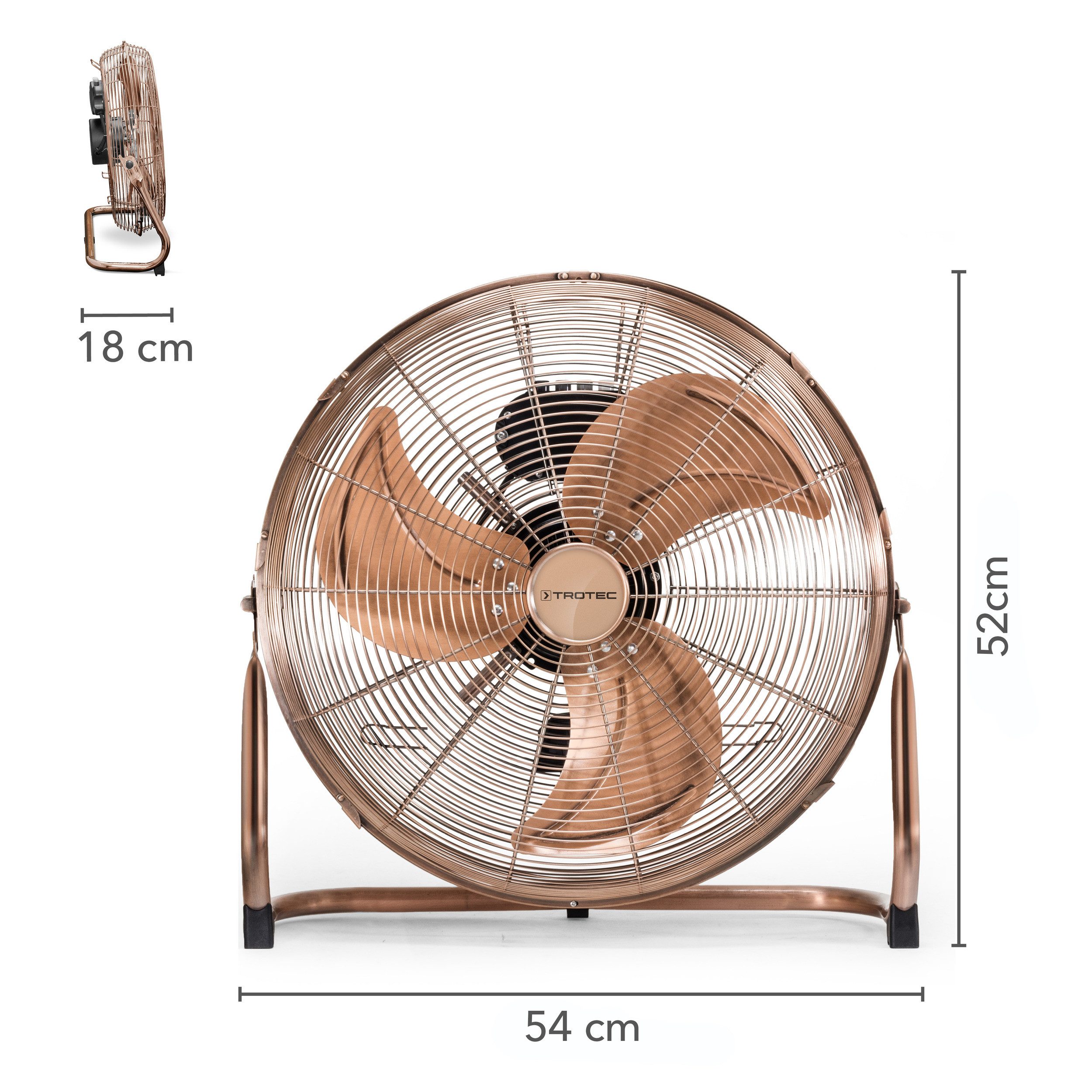 TROTEC Bodenventilator TVM 17 Kupfer Design günstig online kaufen
