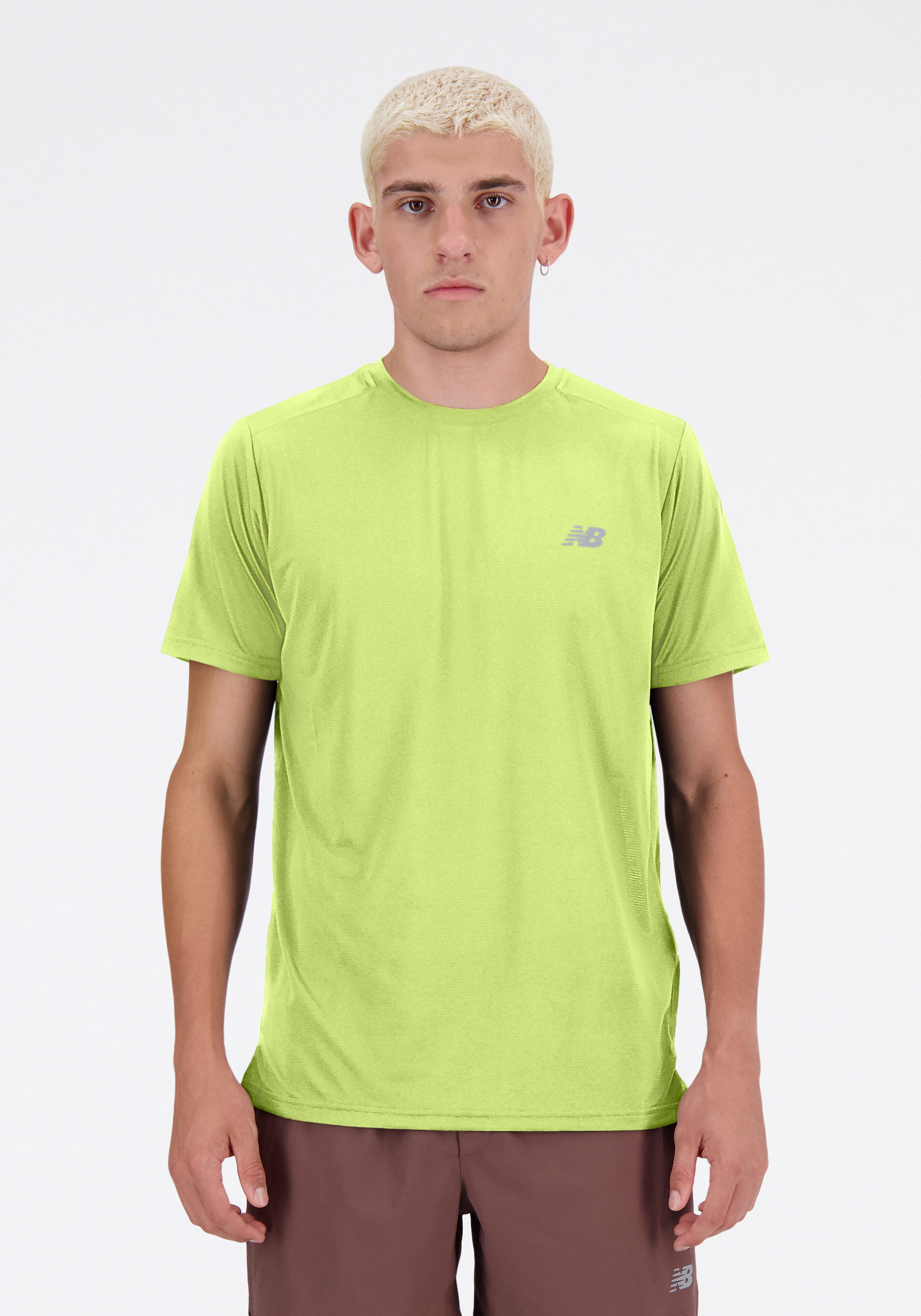New Balance Laufshirt Sport Essentials T-Shirt Mens TOP-36319 Kurzarm-Design, mit Rundhalsausschnitt, atmungsaktiv, aus Polyester