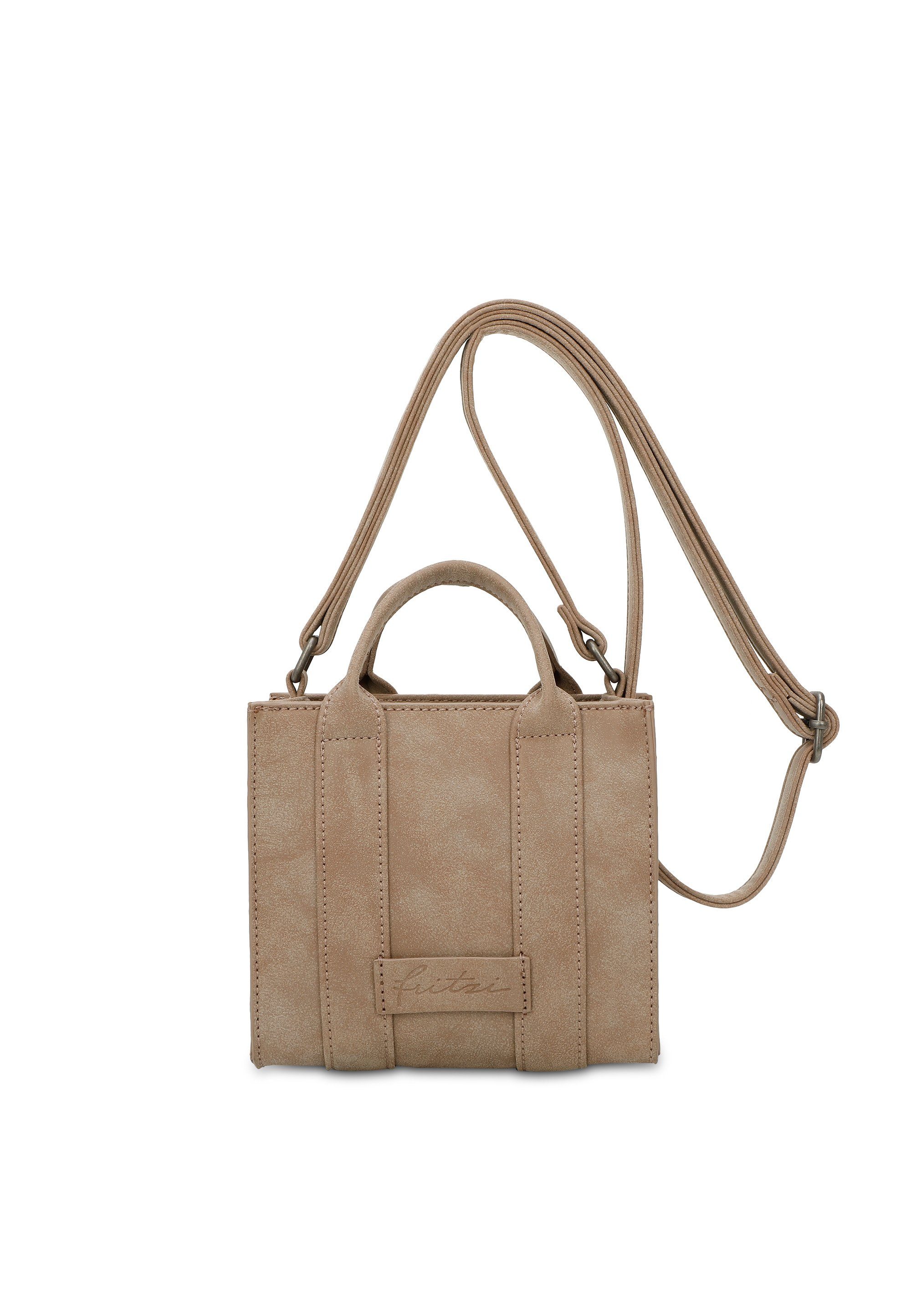 Fritzi beige abnehmbarem Preußen Mini, Schultertasche Schultergurt Fritzi aus mit Square